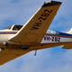 A photo of a Bonanza light aircraft.